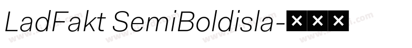 LadFakt SemiBoldisla字体转换